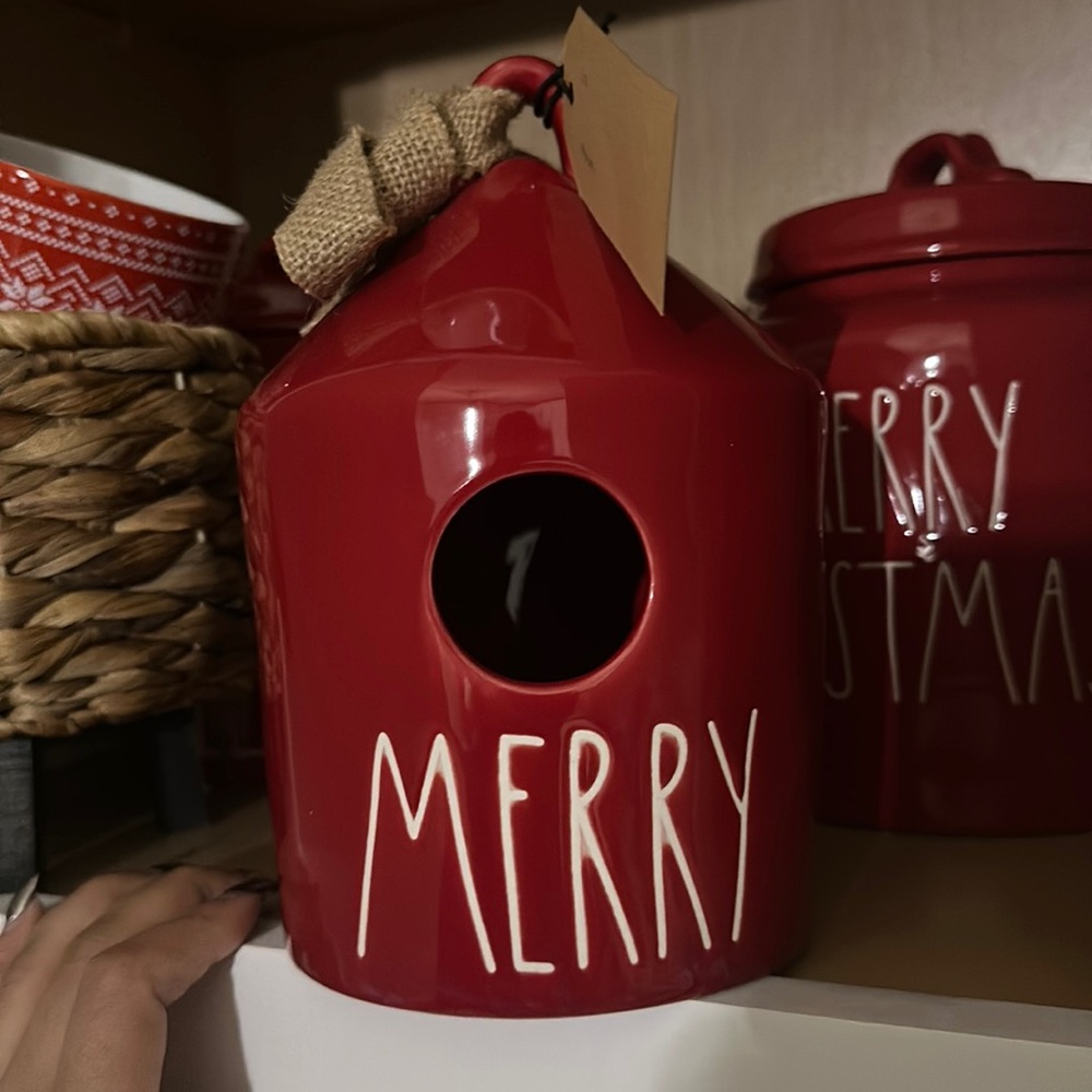 Merry Rae Dunn Birdhouse